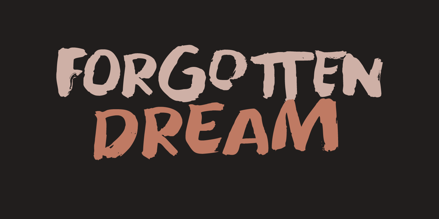 Шрифт Forgotten Dream